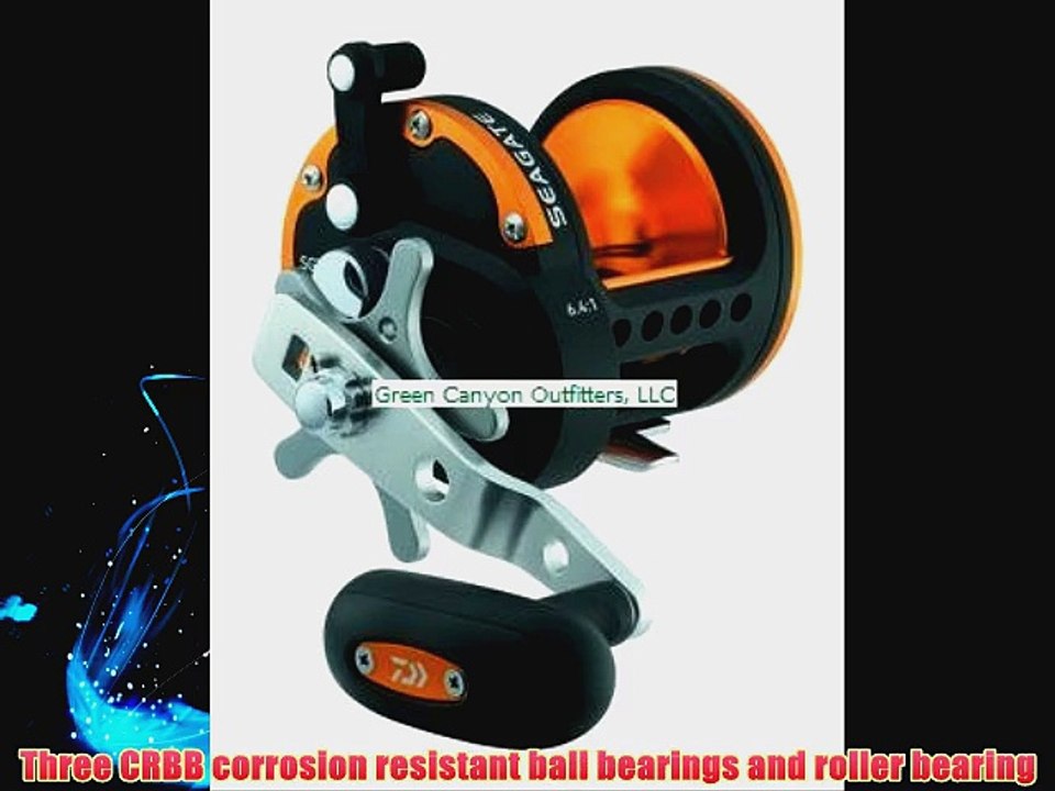 Daiwa SGT50H Seagate Star Drag Saltwater Conventional Reel Black and Orange Finish