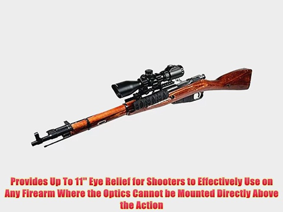 AccuShot Leapers 2-7X44 30mm True Long Eye Relief Scout Rifle Scope with Glass IE Mil-Dot MS