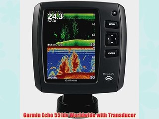 Garmin Echo 551dv Worldwide with Transducer