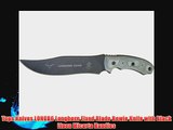 Tops Knives LONGB6 Longhorn Fixed Blade Bowie Knife with Black Linen Micarta Handles