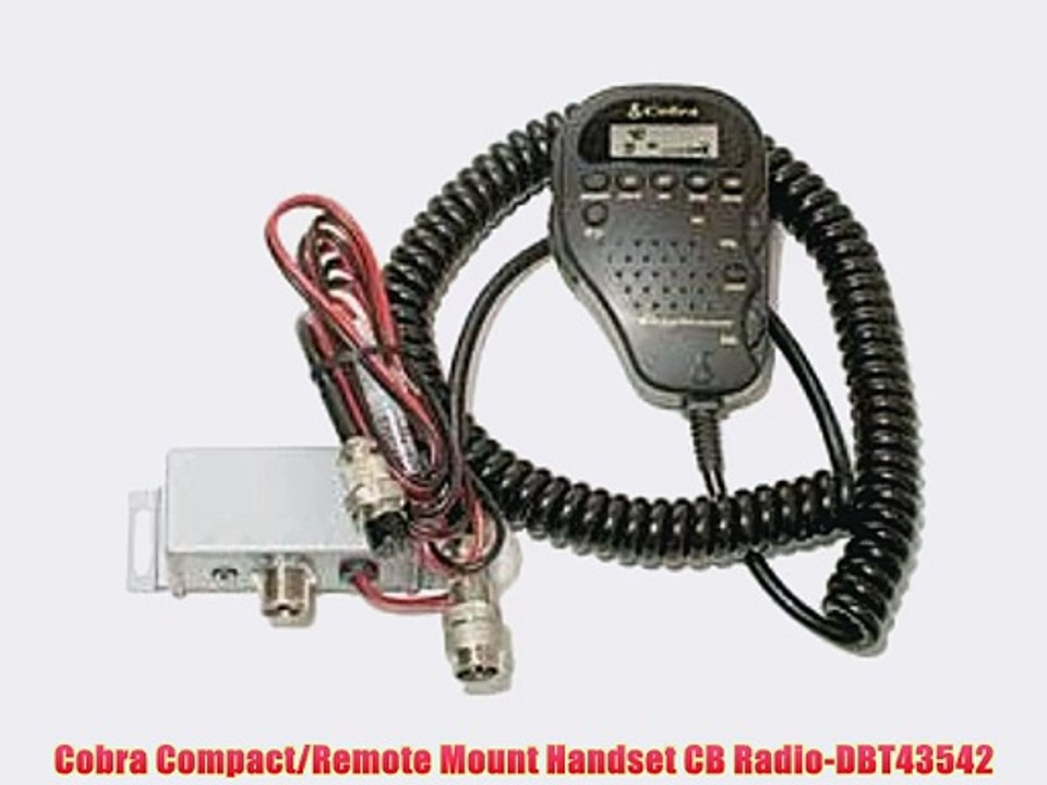 Cobra Compact/Remote Mount Handset CB Radio-DBT43542