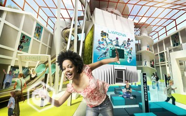 Présentation de « L’Arena fun Xperiences » au Futuroscope