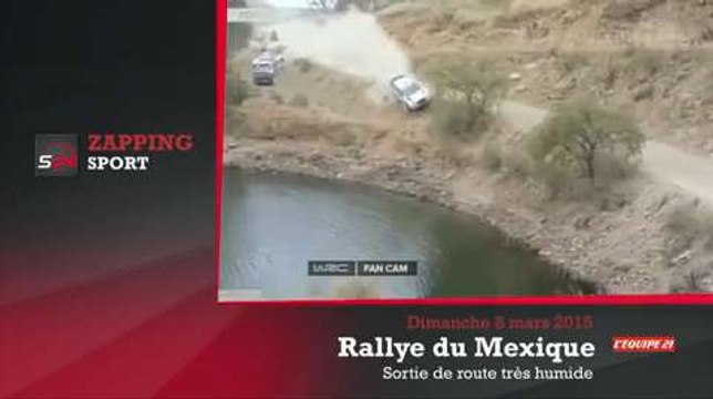 Zap'Sport : Un pilote de rallye près de se noyer après une sortie de route