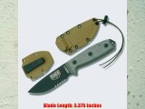 ESEE-3 Fixed Blade Knife (Combo Edge Black/Gray Brown Sheath)