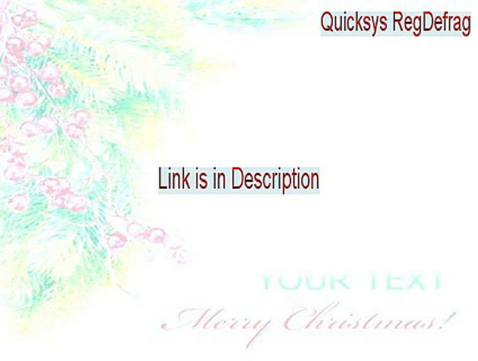 Quicksys RegDefrag Keygen (Free Download)