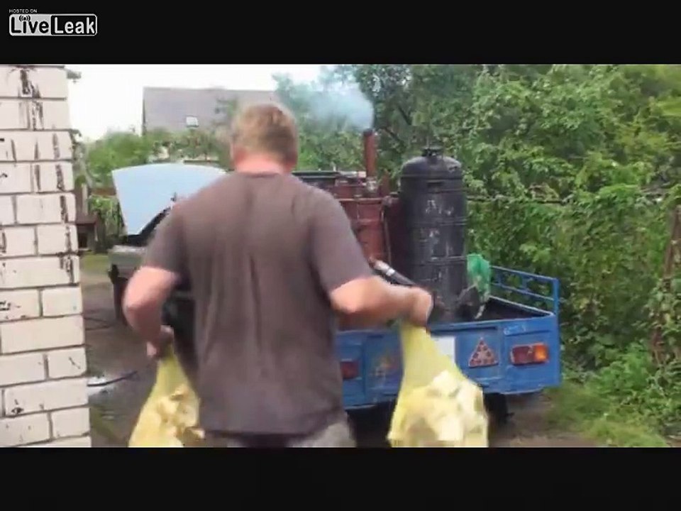 Creative handyman makes car powered by wood