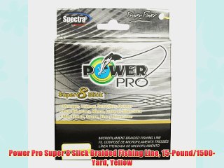 Power Pro Super 8 Slick Braided Fishing Line 15-Pound/1500-Yard Yellow