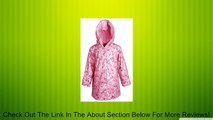 Wippette Baby Girls Waterproof Hooded Fleece Lined Floral Parka Raincoat Jacket Review