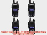 Baofeng UV-82 Dual-Band 136-174/400-520 MHz Two Way Radio Walkie Talkie Authorized Dealer (BlackSet