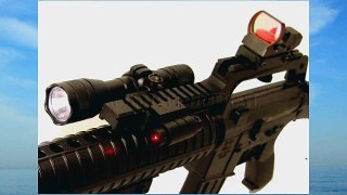 Z Mount Combo with 4 Reticle Red/green-dot Sight Strobe Flashlight and Red Laser Sight