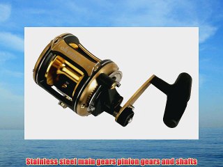 Okuma Fishing SLR-20II Solterra 2-Speed Graphite Lever Drag (Small Black/Gold)