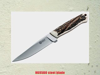 Arbolito Relincho Cuerno De Ciervo Fixed Blade Knife Brown