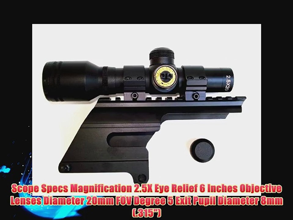 Winchester 1200 1300 1400 1500 12ga. Shotgun Scope and Mount Combo