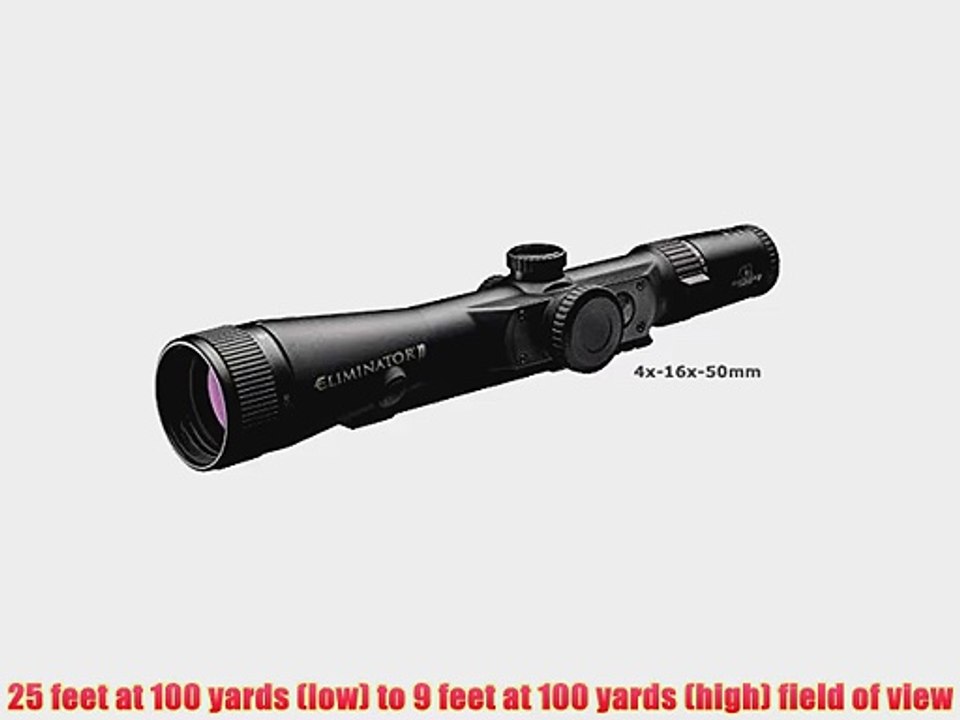 Burris 200116 Eliminator 4-16 x 50 x 96 Scope Black