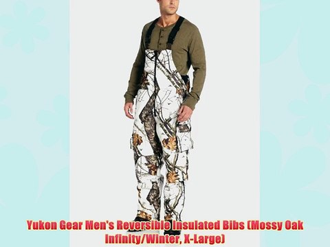 Yukon Gear Men's Reversible Insulated Bibs (Mossy Oak Infinity/Winter X-Large)
