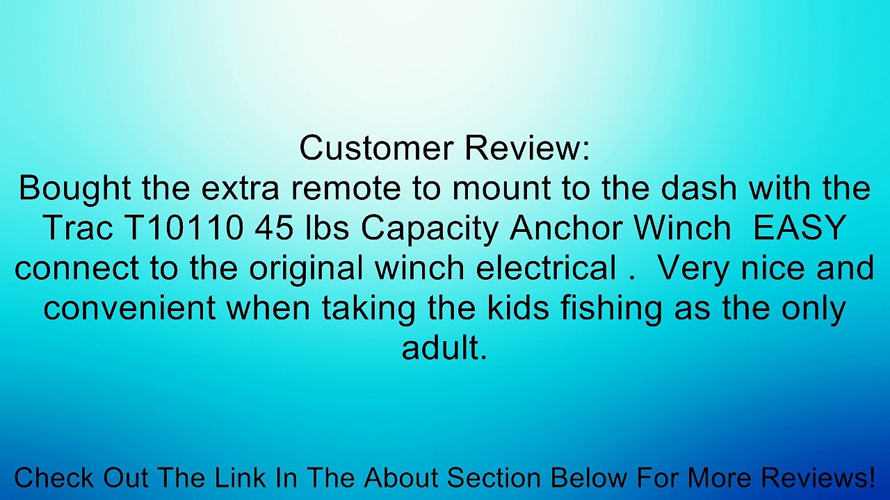 Trac T10115 Anchor Winch Switch Kit Review