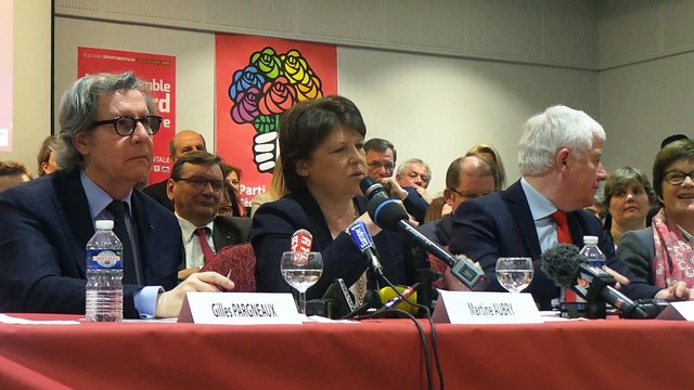 Élections départementales : Martine Aubry incite les électeurs à voter PS au premier tour