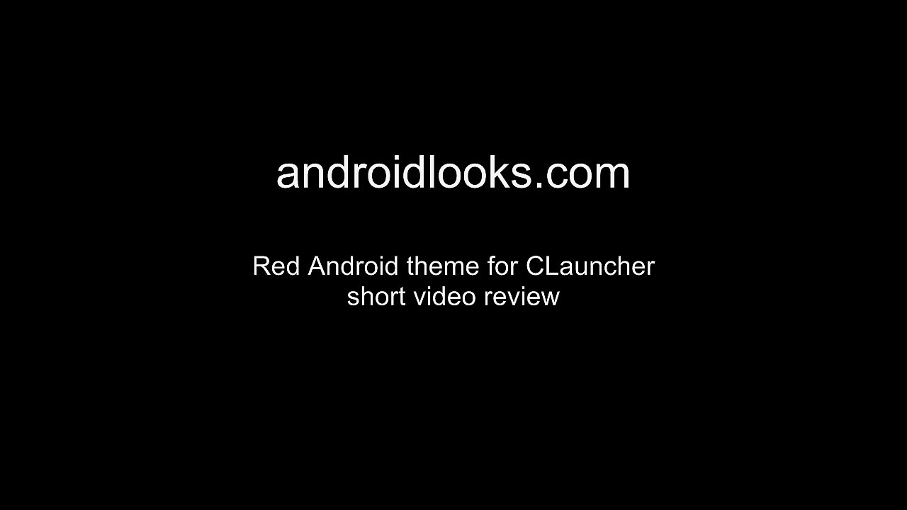 Red - Good-Looking Android Phone Theme