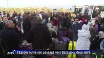 L'Egypte ouvre son passage vers Gaza pour deux jours