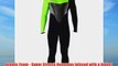 Hyperflex Wetsuits Men's Voodoo 4/3mm Front Zip Fullsuit Black/Green Medium Long
