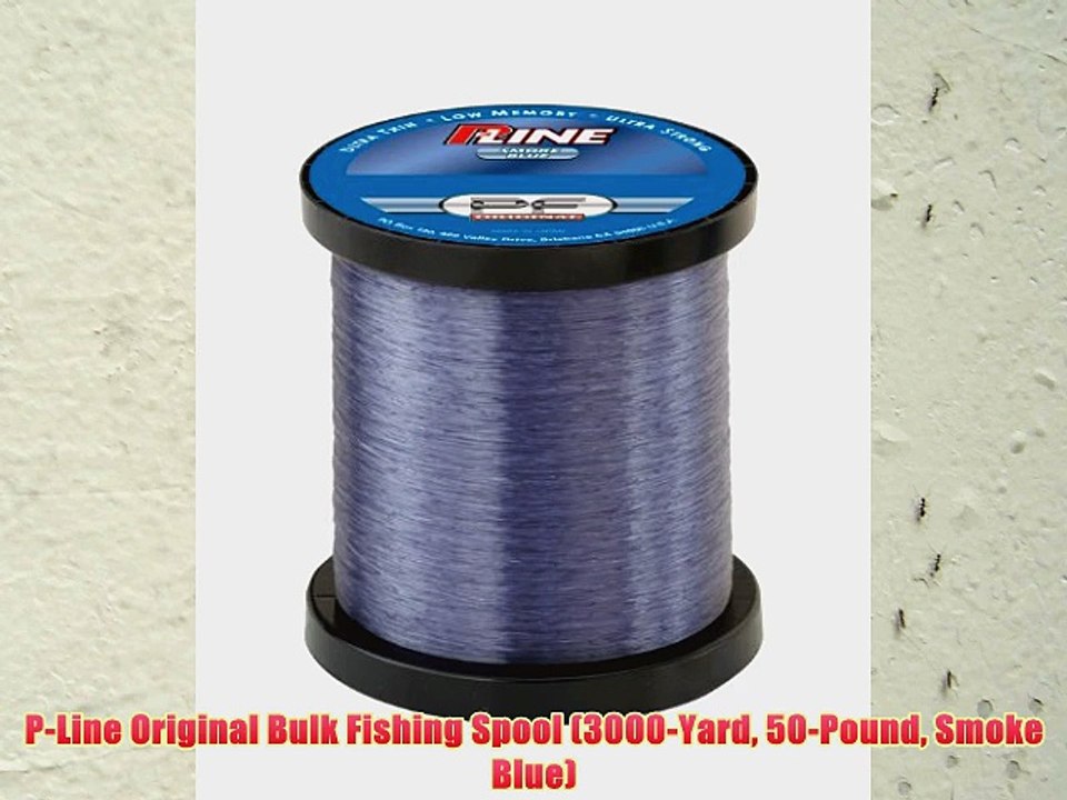 P-Line Original Bulk Fishing Spool (3000-Yard 50-Pound Smoke Blue)