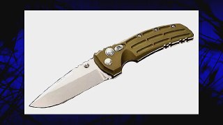 Hogue Extreme Series Knife Aluminum Frame 4-Inch Drop Point Blade Tumble Finish Matte OD Green