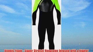 Hyperflex Wetsuits Men's Voodoo 3/2mm Back Zip Fullsuit Black/Green 3X-Large
