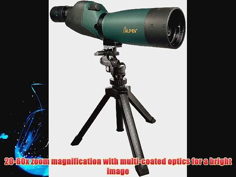 Alpen 20-60x80 waterproof / fully multi-coated Spotting Scope w/ tripod