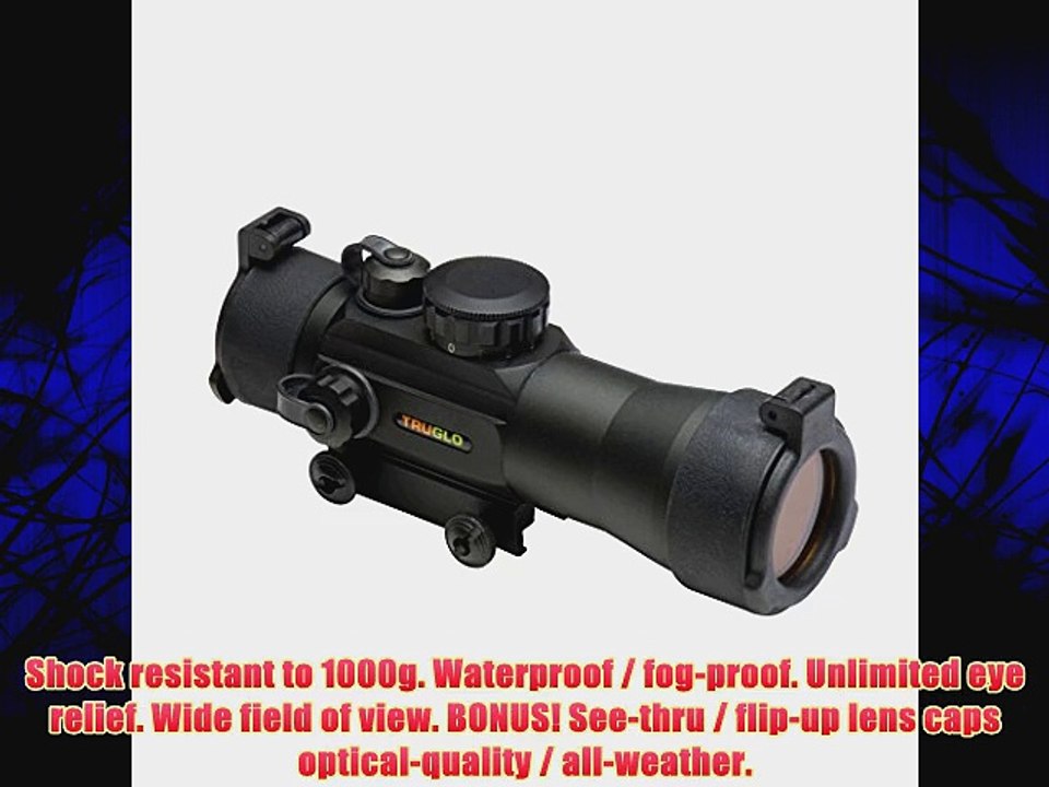 Truglo Red-Dot 42Mmx2 Dual Color Multi Reticle Sight Black