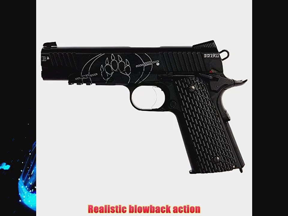 Blackwater 258000 1911 R2 C02 Blowback Metal Air Pistol Black 4.5mm