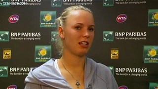 Interview with 2011 BNP Paribas Open Champion Caroline Wozniacki after beating Marion Bartoli