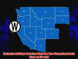 Navionics HotMaps Premium West U.S Two-Dimensional Lake Maps on SD card