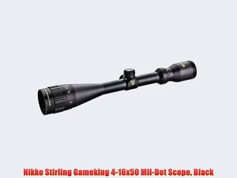 Nikko Stirling Gameking 4-16x50 Mil-Dot Scope Black