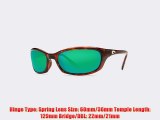 Costa Del Mar Harpoon Polarized Sunglasses Tortoise Green Mirror