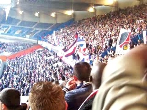 psg / auxerre echange auteuil bleu rouge