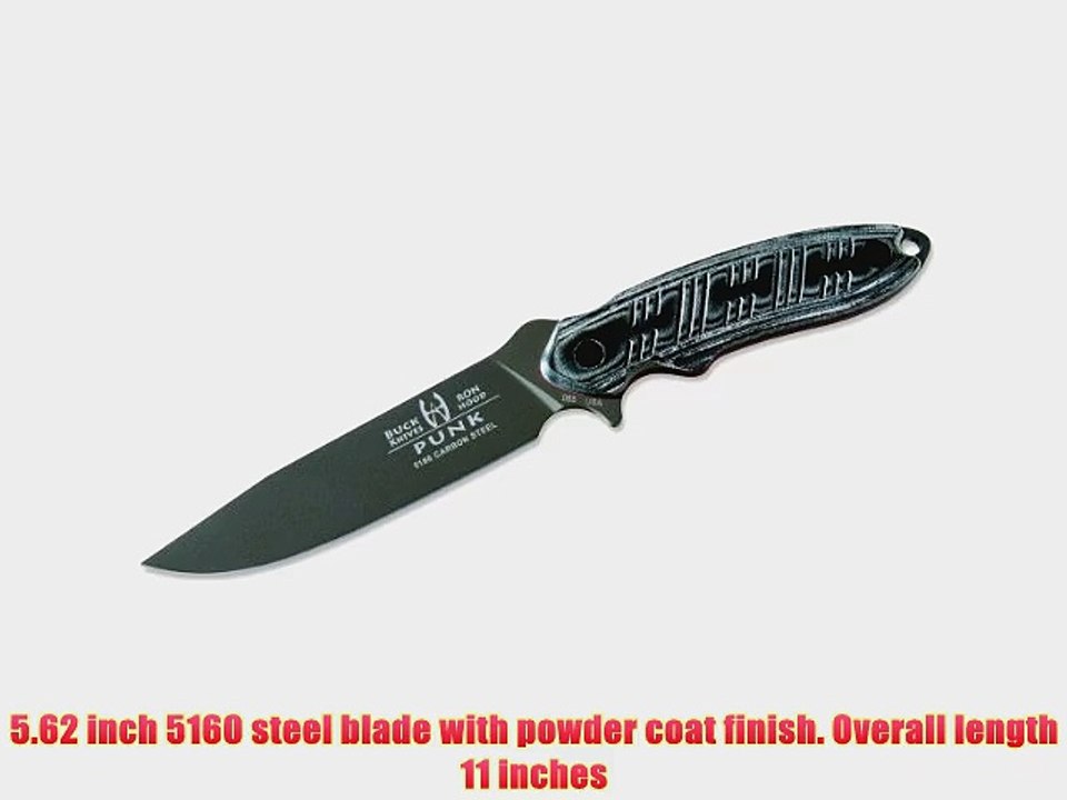 Buck Knives 65 Hood Punk Fixed Blade Survival Knife with Sheath