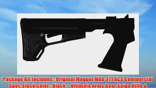 Magpul Industries Saiga Buttstock Combo MAG 371 ACS Commercial - Spec Stealth Black Stock with