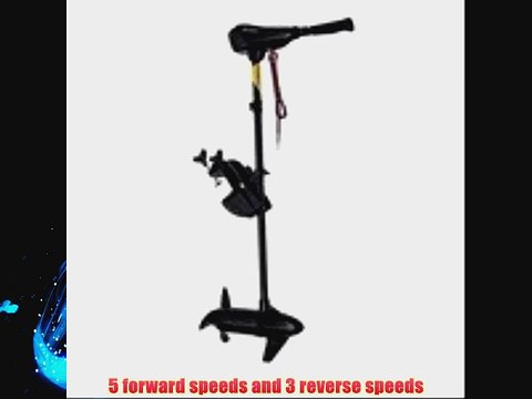 Outsunny 12V Transom Mounted 50-Pound Thrust Electric Fishing Boat Trolling Motor