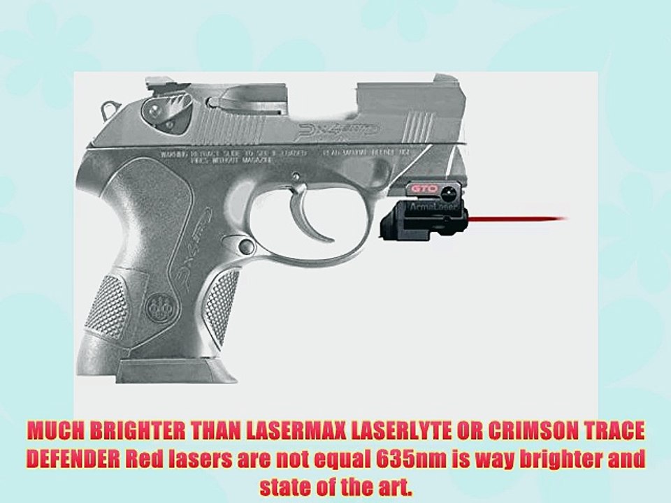 ArmaLaser GTO/FLX Red Laser Sight for Beretta PX4 Storm SC GTO/FLX36