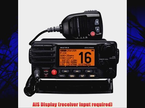 Standard STD-GX2000-W 25-Watt Fixed Mount Matrix VHF Radio with AIS Display and Loudhailer
