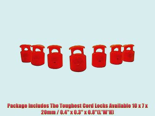 FMS Plastic Cord Locks (500 Pack)(Blaze Orange)