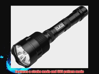 Barska 2000 Lumen High Power LED Tactical Flashlight Black