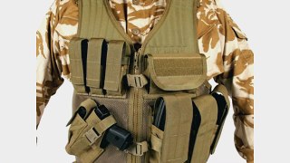 BLACKHAWK! Omega Cross Draw/Pistol Mag Vest - Coyote Tan Left