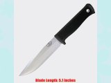 Fallkniven S1 Forest Knife Fixed Blade Knife 5.125in Satin Stainless Utility Blade Black S1Z