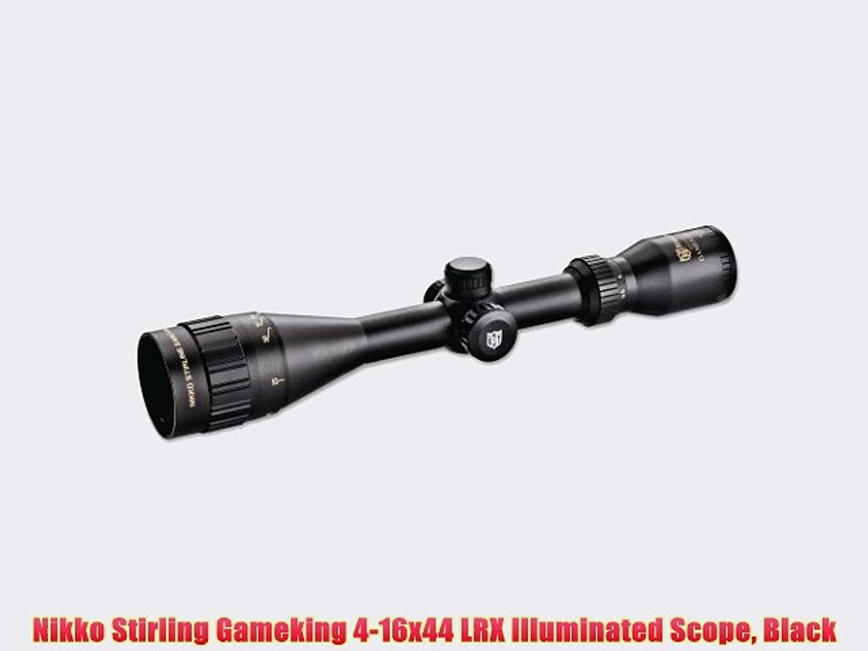 Nikko Stirling Gameking 4-16x44 LRX Illuminated Scope Black