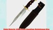 Muela Bowie Full Tang Fixed Blade Knife 345 mm Wood Handle with Brass Bolsters