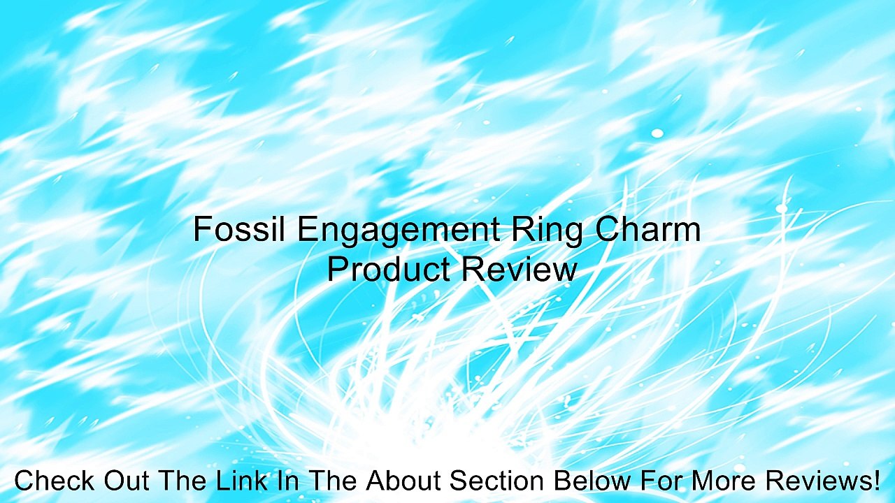 Fossil Engagement Ring Charm Review
