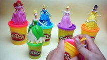6 Play-Doh Disney Princess Collection - Cinderella, Aurora, Ariel, Belle, Rapunzel Collection