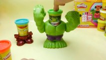 Play-Doh HULK SMASHDOWN Can-Heads IRON MAN Marvel Superhero Playdough Toys