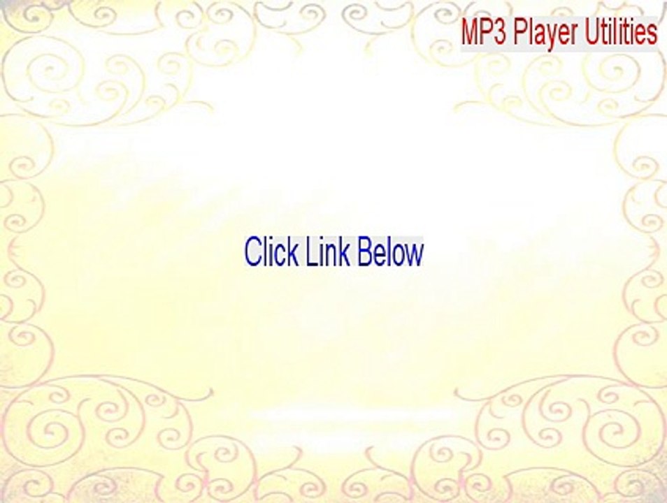 MP3 Player Utilities Keygen (Download Now)